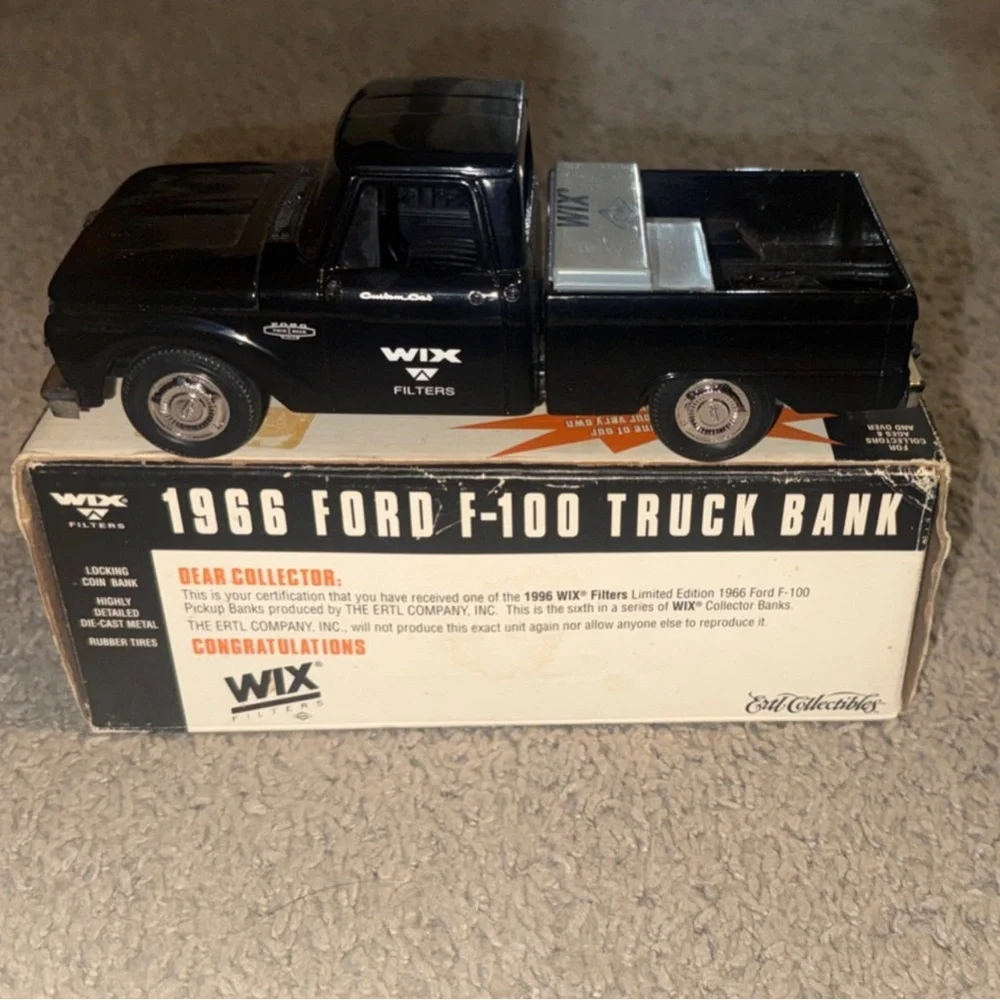 WIX Filters Black 1966 Ford F-100 Toy Truck